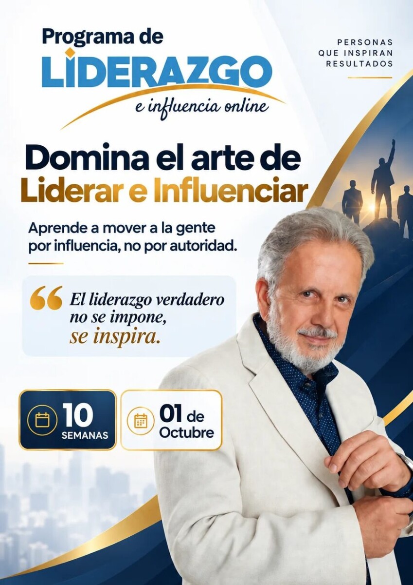 Programa de Liderazgo e Influencia Online con Eduardo Marti, 10 semanas, inicia el 1 de octubre
